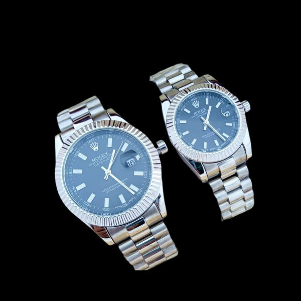 Rolex Couple Oyster Perpetual Datejust watch.