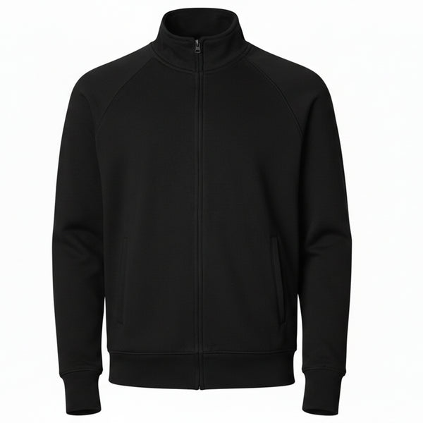 H&M REGULAR FIT FULL ZIP SWEATSHIRT (BLACK)