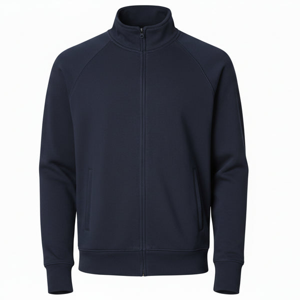 H&M REGULAR FIT FULL ZIP SWEATSHIRT (NAVY BLUE)