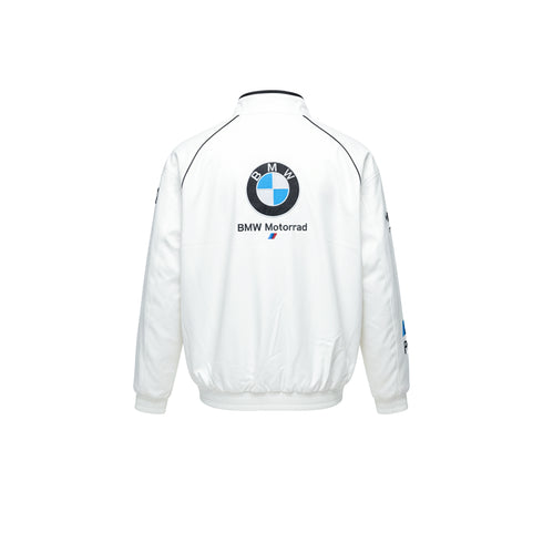 VINTAGE BMW LEATHER JACKET (WHITE )