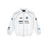 VINTAGE BMW LEATHER JACKET (WHITE )