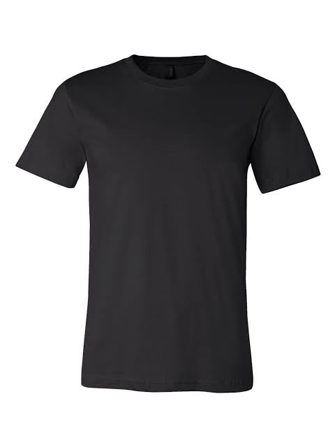 BLACK PLAIN T - SHIRT